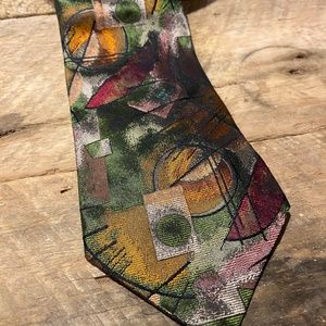 Vintage 100% Silk Tie Made in Italy for Prochownick - Colors and Pattern POP